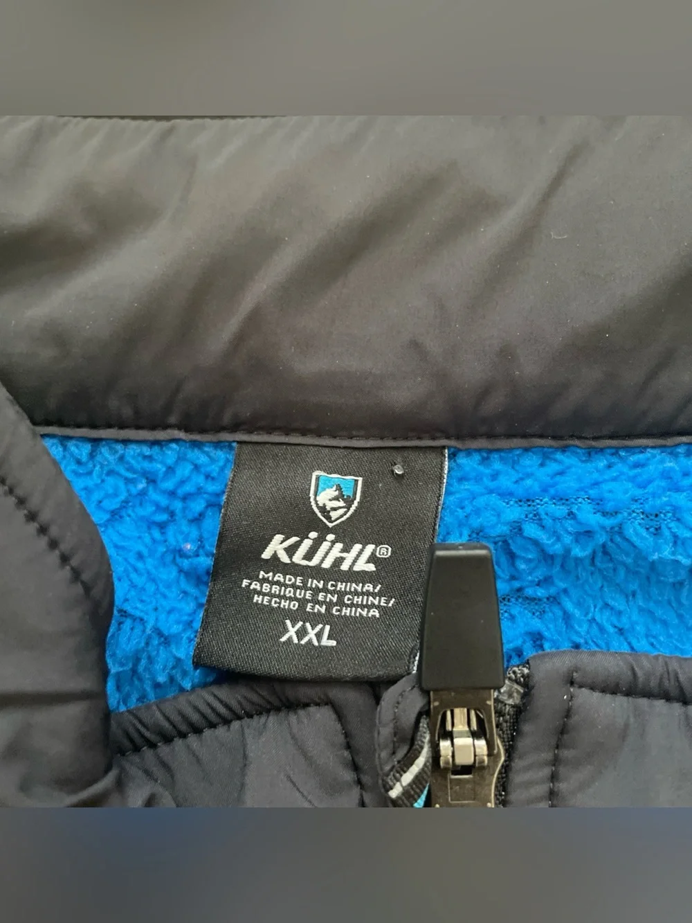 Kuhl The One Vest Mens XXL Black Softshell Fleece Lined Lightweight Insulated